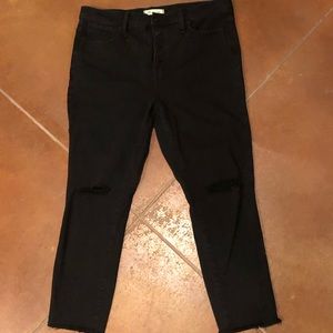 Black Madewell 10” high rise jeggings 31p
